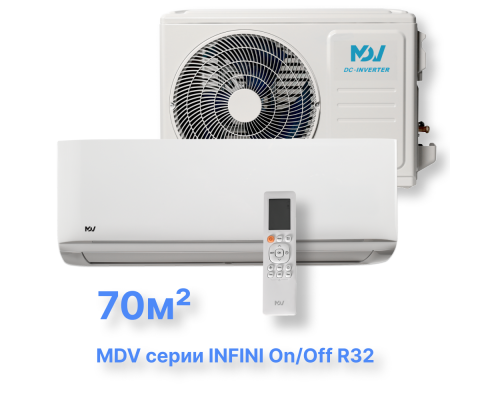 Классическая сплит-система MDV серии INFINI On/Off R32 MDSAG-24HRN8 / MDOAG-24HN8