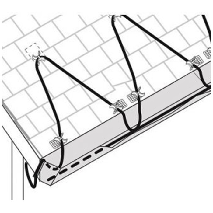 ERGERT RESISTIVE GUTTER (ETRG-30), 32 м, 960 Ватт - греющий кабель для кровли