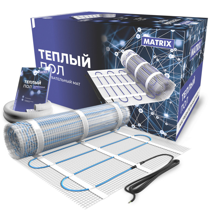 Теплый пол на сетке MATRIX 75 Вт 0,5 кв.м