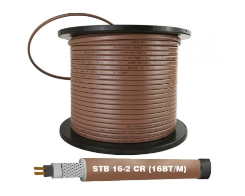 STB 16-2 CR (16 Вт/м) Саморегулирующийся нагревательный кабель, пог.м. купить в Новосибирске