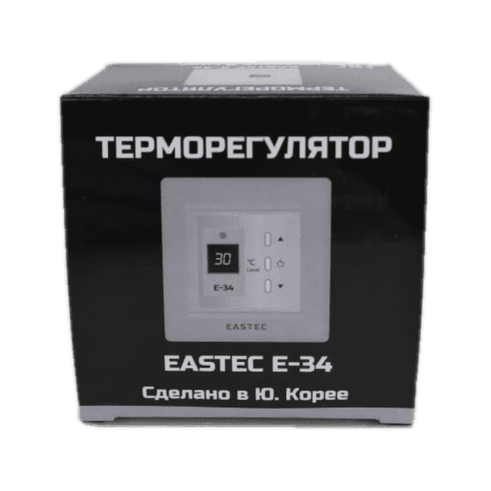 Терморегулятор EASTEC E-34 серебро (Встраиваемый 3,5 кВт)