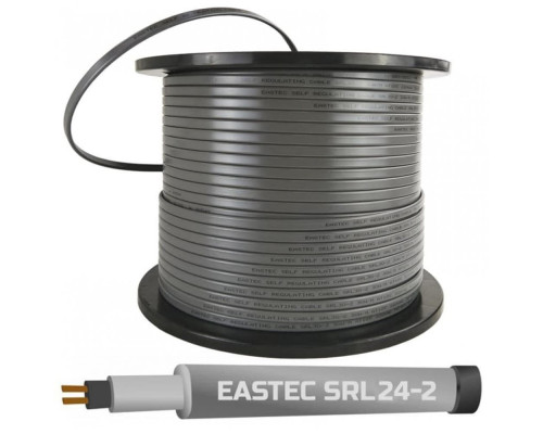 EASTEC SRL 24-2 M=24W (300м/рул.), греющий кабель без оплетки, пог.м. купить в Новосибирске