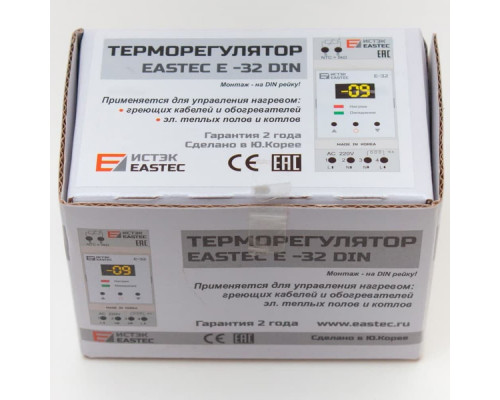 Терморегулятор EASTEC E-32 DIN (На DIN рейку. 3,5 кВт) купить в Новосибирске