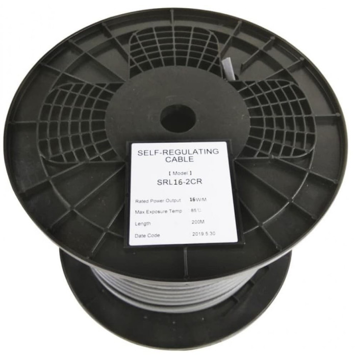 EASTEC SRL 16-2 CR, M=16W (200м/рул.), греющий кабель, пог.м.