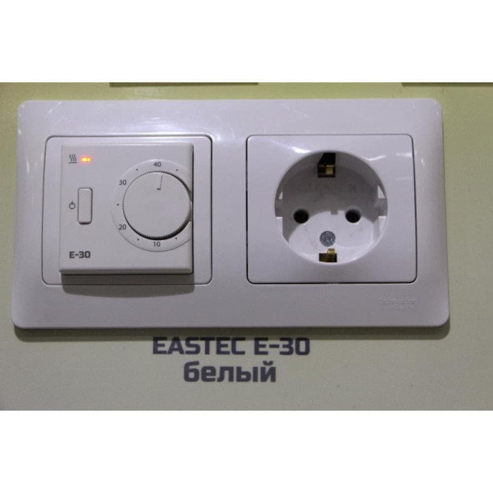 Терморегулятор EASTEC E-30 белый механический (Встраиваемый 3,5 кВт)