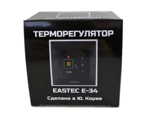 Терморегулятор EASTEC E-34 черный (Встраиваемый 3,5 кВт) купить в Новосибирске