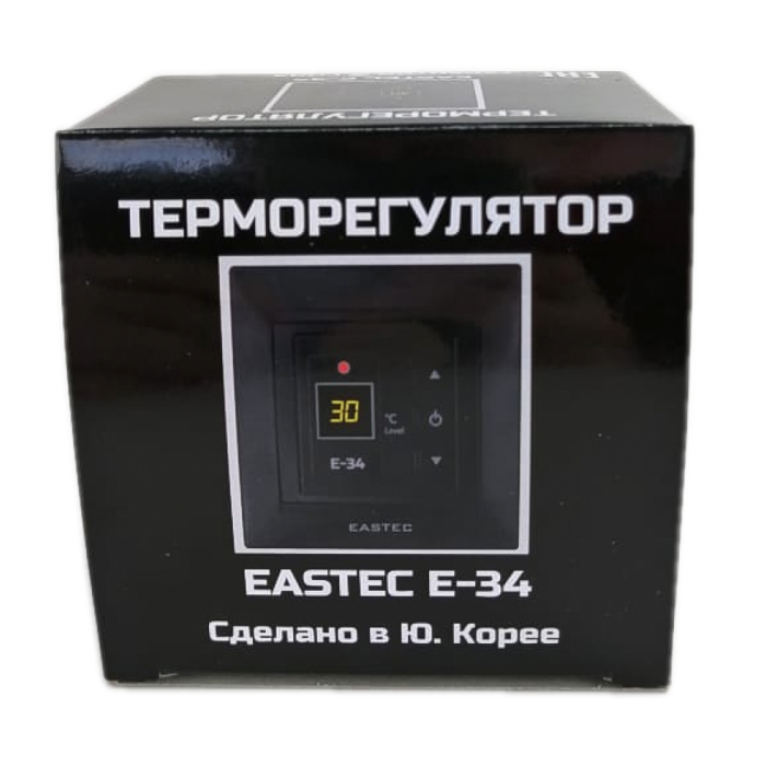 Терморегулятор EASTEC E-34 черный (Встраиваемый 3,5 кВт)