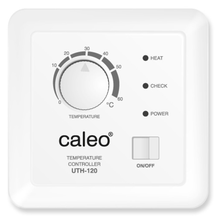 Терморегулятор CALEO UTH-120 встраиваемый аналоговый, 2 кВт