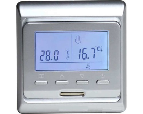 Терморегулятор для теплого пола E51 серебро купить в Новосибирске