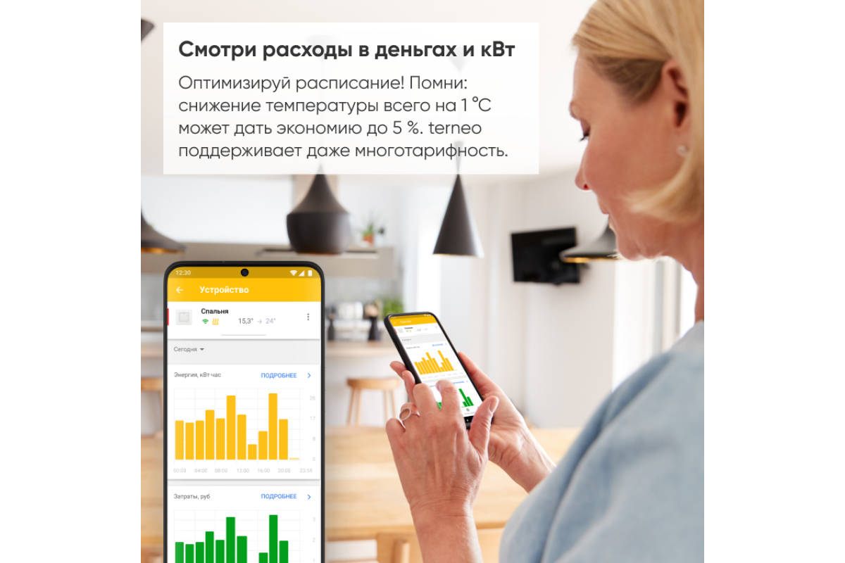 Wi-Fi Терморегулятор для теплого пола Terneo ax белый - купить по низкой  цене в Новосибирске в интернет-магазине Азбука Климата